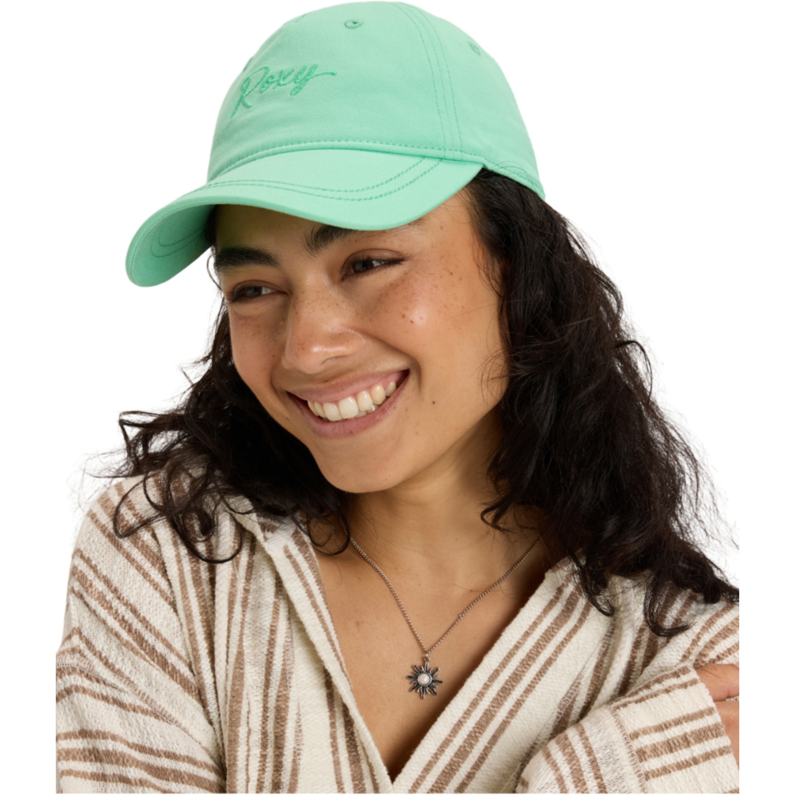 2025 Roxy Womens Dear Believer Color Baseball Cap ERJHA04419 - Spring Bud